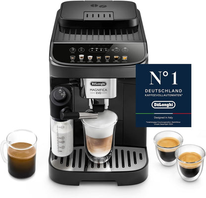 Magnifica Evo ECAM292.81.B-Perfetto Kaffeevollautomat,7 One-Touch-Getränke,Soft-Touch-Bedienfeld,Schwarz